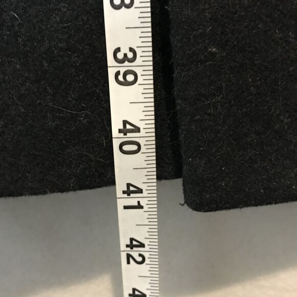 Jos A. Bank Wool Overcoat Black Mens 46R - Picture 7 of 10